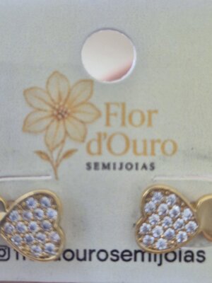 Brinco ear cuff coração.